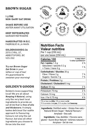 Brown Sugar Oat Drink