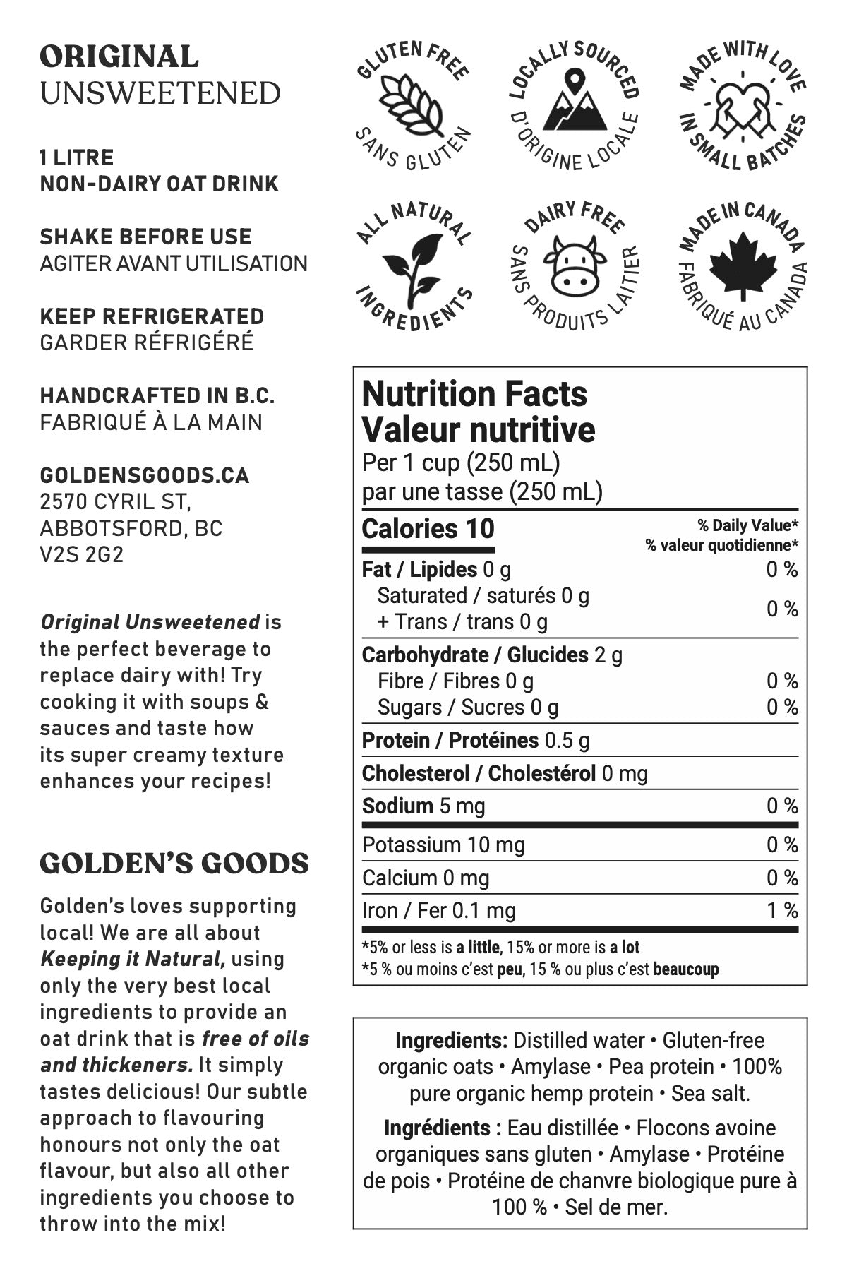 Original Unsweetened Oat Drink